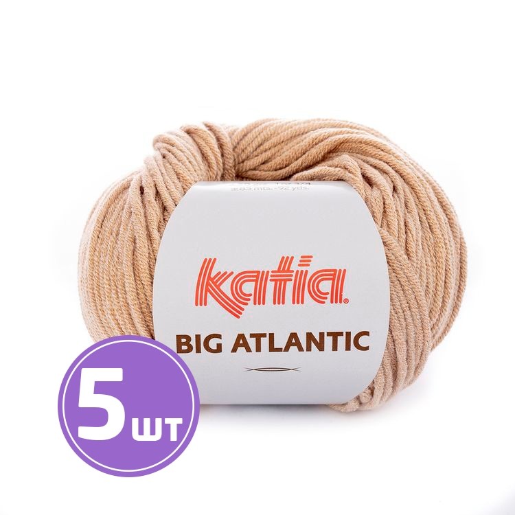 Пряжа Katia Big Atlantic (102), светло-бежевый, 5 шт. по 50 г