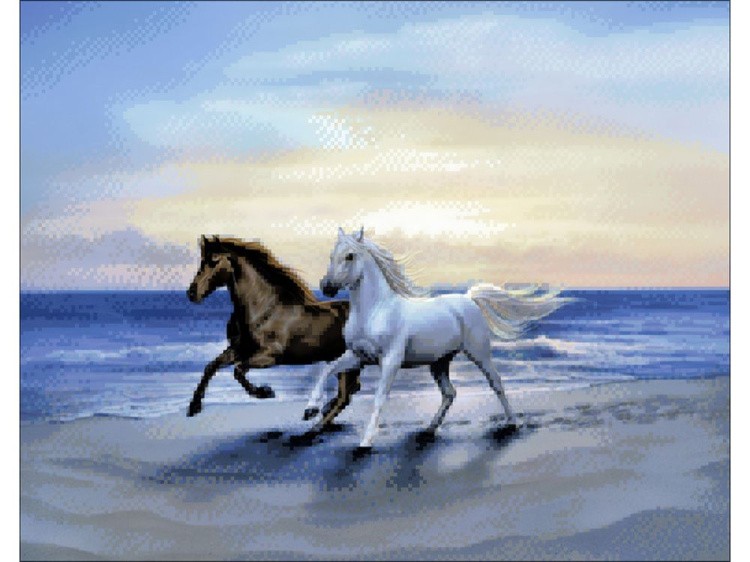Алмазная вышивка «Арабские скакуны» — картинка 2