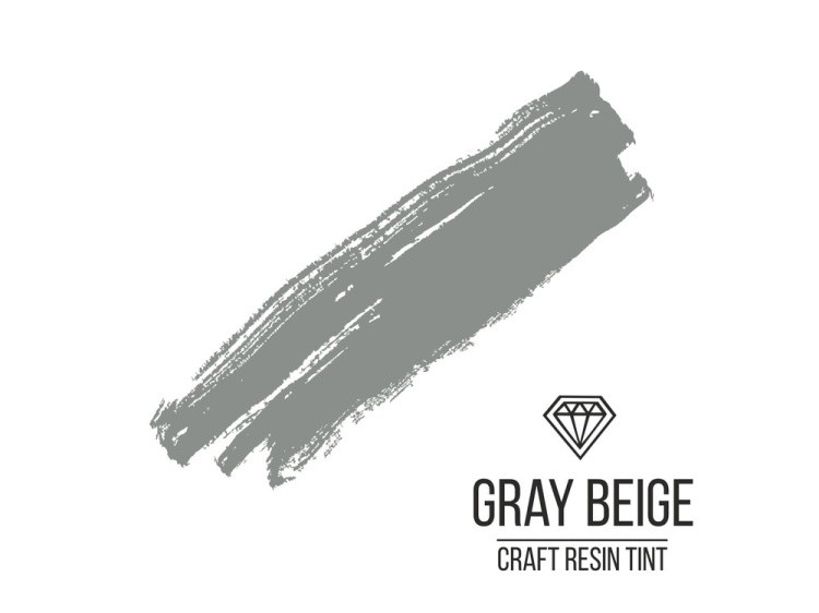 Краситель для смолы и полимеров серо-бежевый 10 мл, CraftResinTint — картинка 2