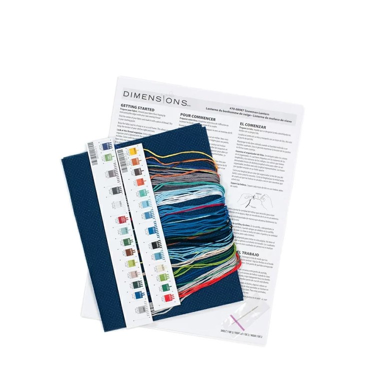 Набор для вышивания «Фонарь снеговика» — картинка 3