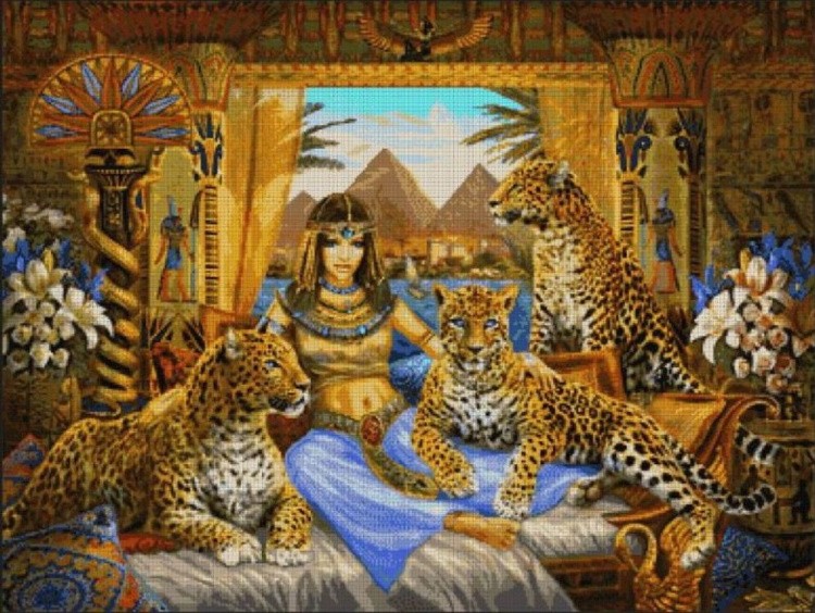 Набор вышивки бисером «Царица Египта»