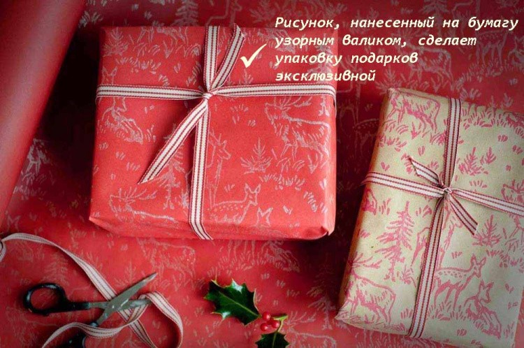 Узорный валик «Цветок под дождём» — картинка 7