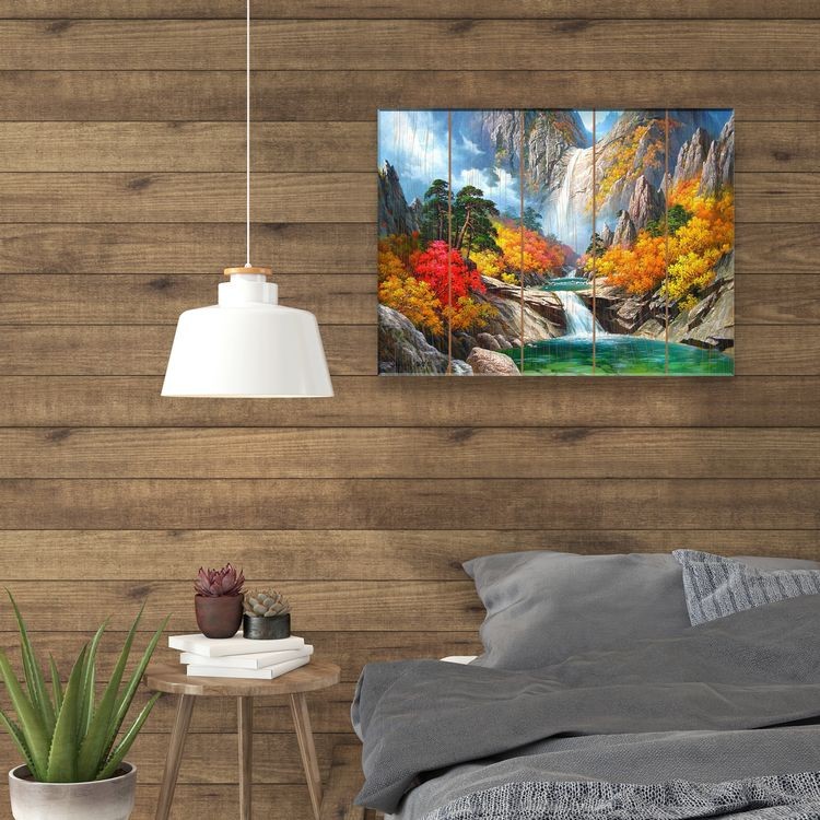 Картина по номерам по дереву «Прохлада воды» — картинка 3