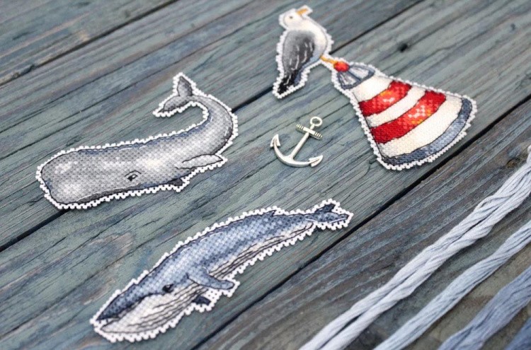 Набор для вышивания «Шум океана. Магниты» — картинка 5