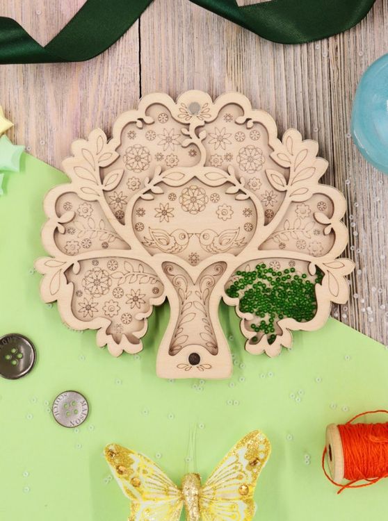 Органайзер для бисера с крышкой «Дерево счастья» — картинка 3