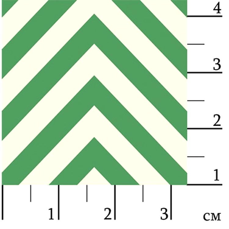 Ткань для пэчворка «БАБУШКИН СУНДУЧОК», 50x55 см, 140 г/м2, 100% хлопок, цвет: БС-20 зигзаг, ярко-зеленый, Peppy — картинка 2