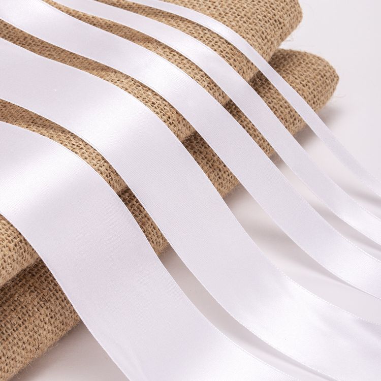 Лента атласная белая, набор 5 штук по 23 м, ширина 6/12/20/38/50 мм, Brauberg — картинка 3