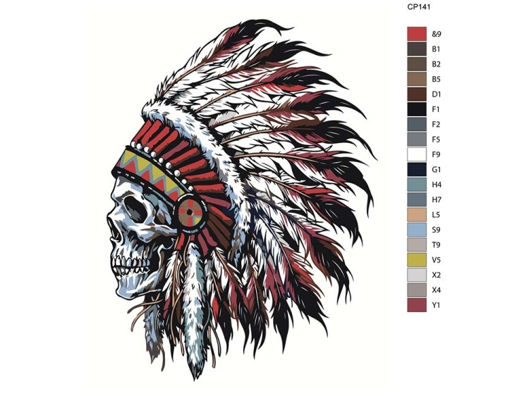 Картина по номерам «Дух вождя» — картинка 2