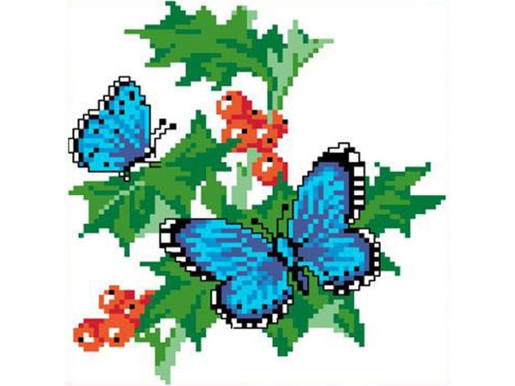 Набор для вышивания «Бабочки на смородине»