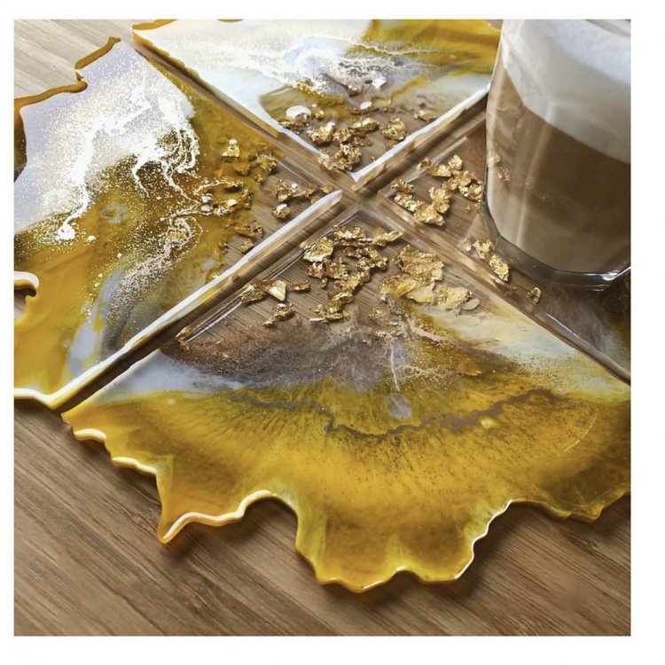 Силиконовый молд жеода круг, d 21 см — картинка 8