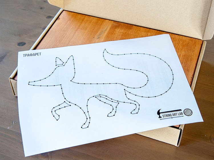 Набор для творчества STRING ART «Лиса» — картинка 4