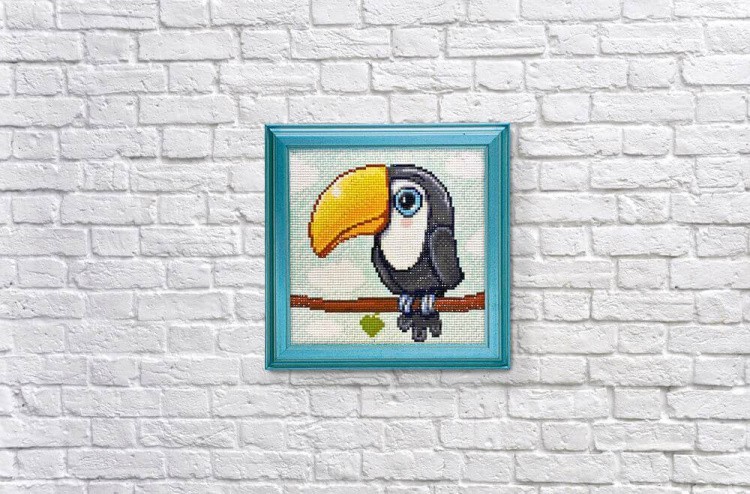 Алмазная вышивка «Маленький тукан» — картинка 3