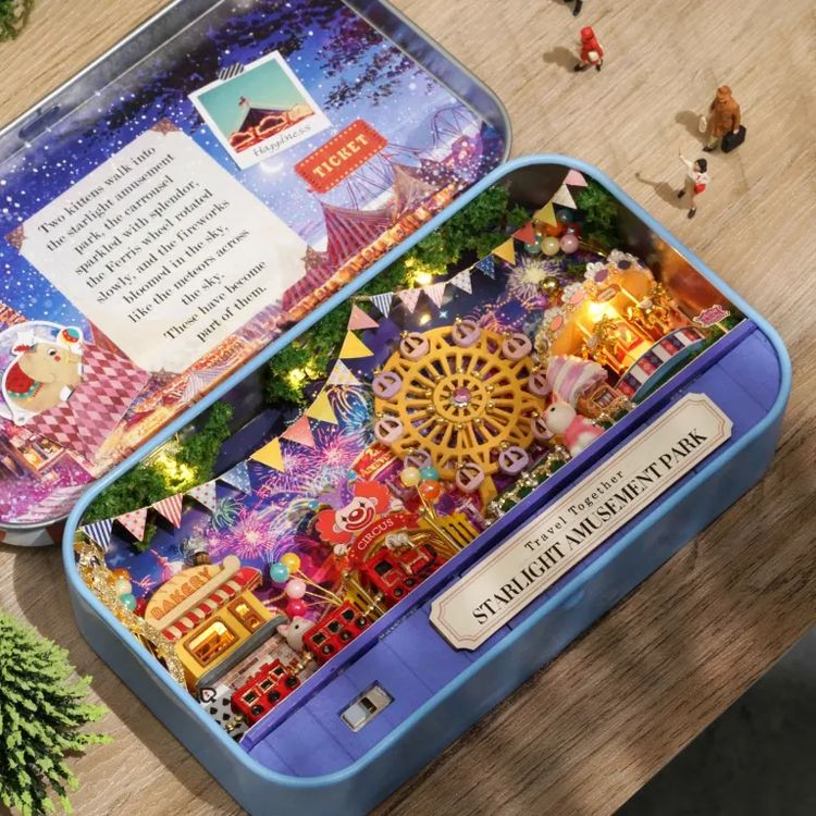 Сборная модель (румбокс) в шкатулке «Парк под звёздным небом» — картинка 2