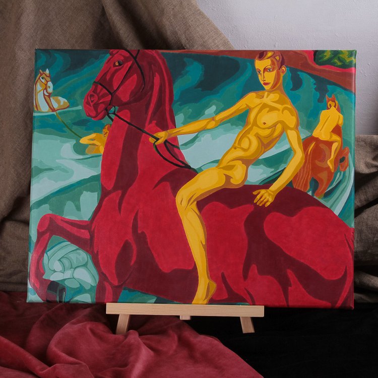 Картина по номерам «Купание красного коня» — картинка 2