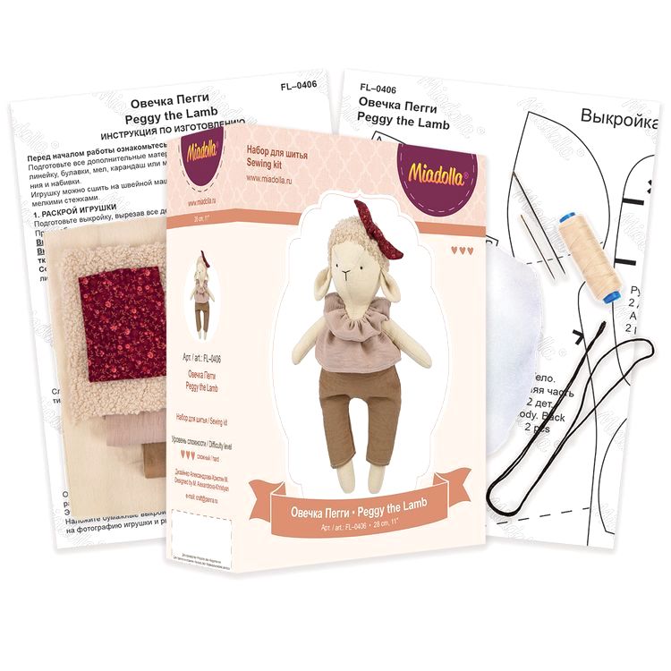 Набор для шитья «Овечка Пегги» — картинка 3