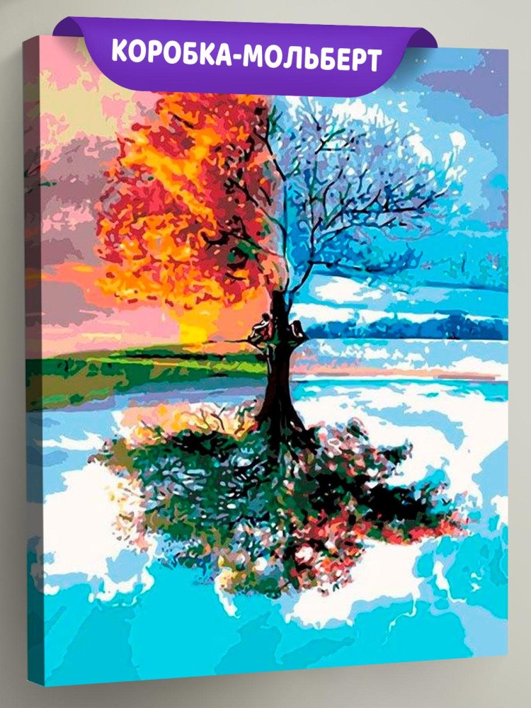 Картина по номерам «Четыре сезона»