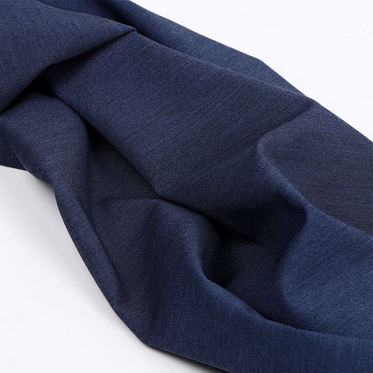 Ткань Костюмная Гальяно, 1 м х 150 см, 200 г/м², цвет: синий меланж, TBY — картинка 5