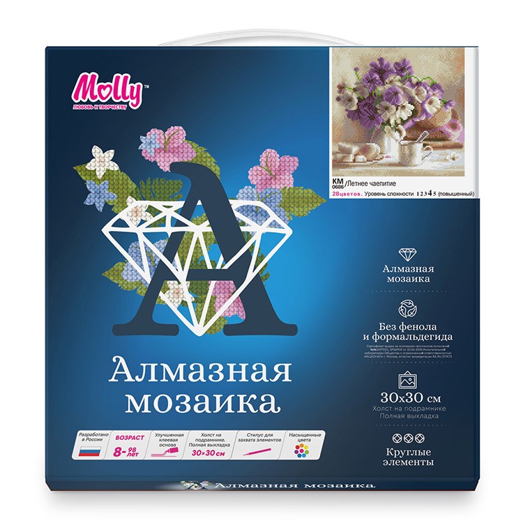 Алмазная вышивка «Летнее чаепитие» — картинка 3