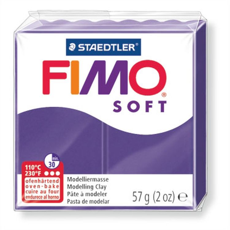 Полимерная глина FIMO Soft, цвет: сливовый, 57 г