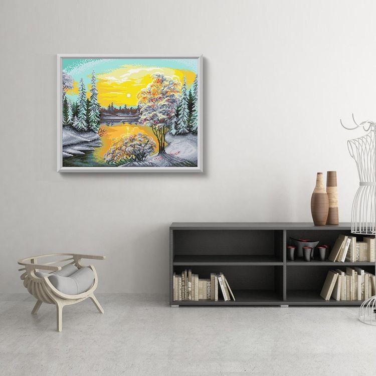 Алмазная вышивка «Первые морозы» — картинка 3