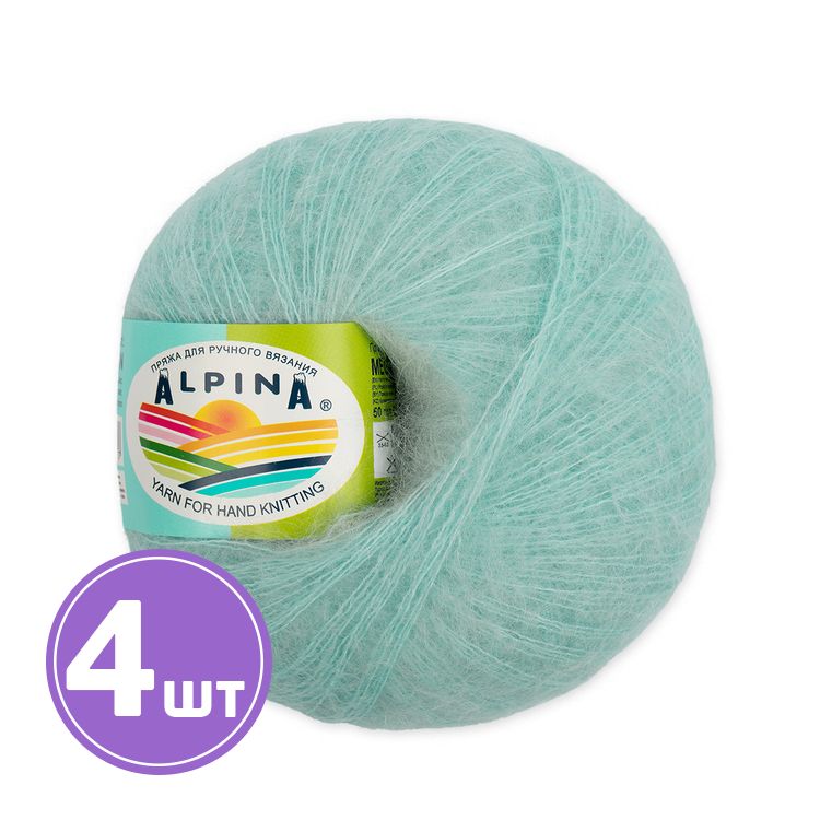 Пряжа Alpina MEGHAN (01), светло-голубой, 4 шт. по 50 г