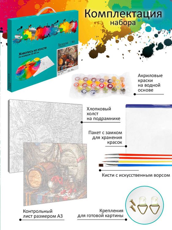 Картина по номерам «Банный натюрморт» — картинка 4