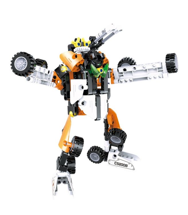 Конструктор Cada Technics танк и робот 2в1 c инерционным механизмом, 294 детали — картинка 2