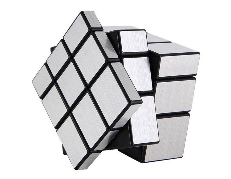 Зеркальный Кубик 3x3x3 непропорциональный (серебряный) — картинка 3