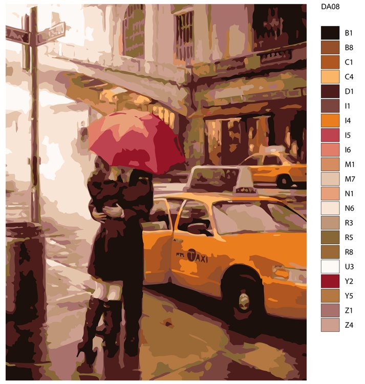 Картина по номерам «Свидание в Нью-Йорке» — картинка 2