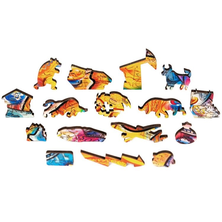 Деревянный пазл Unidragon «Процветающий бык», размер M (А4) — картинка 4