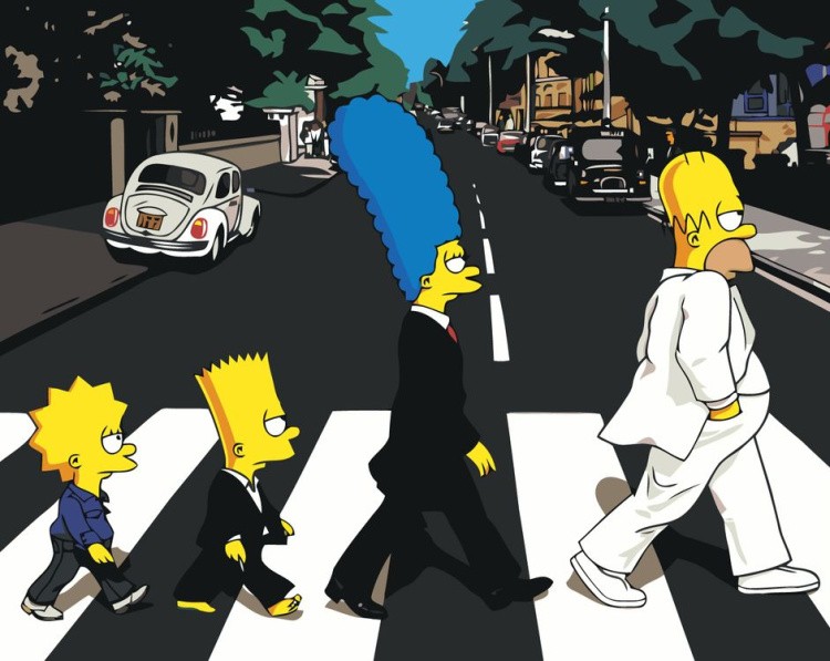 Картина по номерам «Simpsons Симпсоны: Семья Битлз»