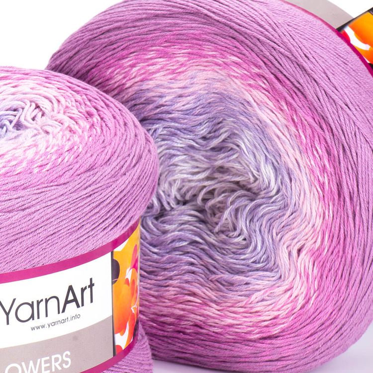 Пряжа YarnArt Flowers (281), мультиколор, 5 шт. по 250 г — картинка 2