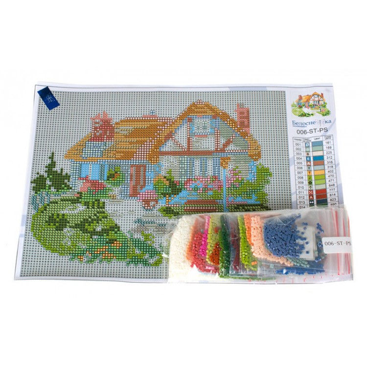 Алмазная вышивка «Домик на полянке» — картинка 2