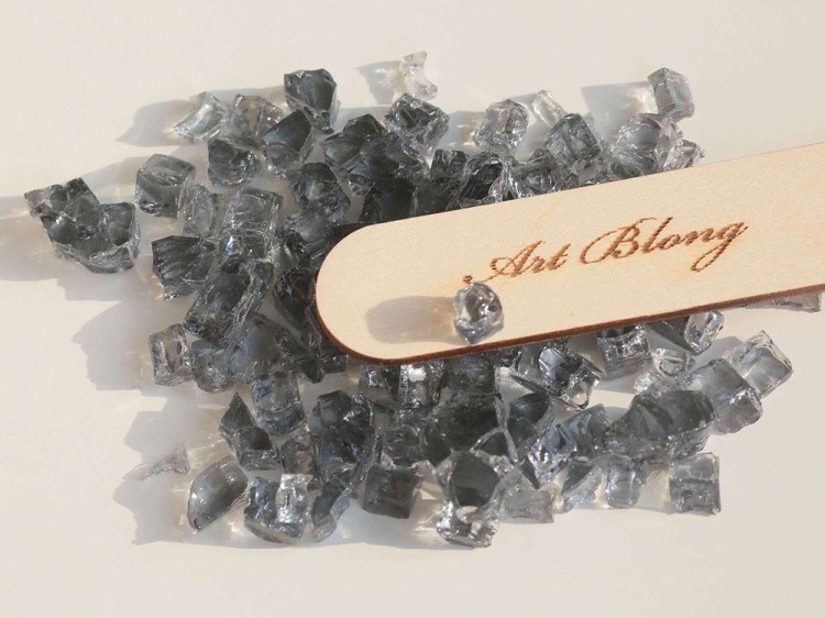 Стеклянная крошка Кристалл. Black (фракция 3-8 мм), Art Blong — картинка 2