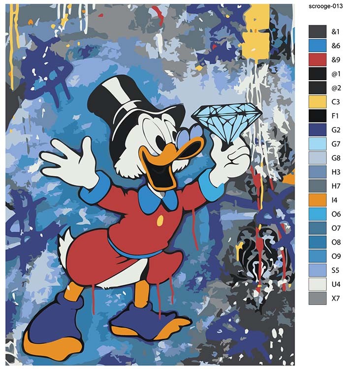 Картина по номерам «Скрудж МакДак Арт 6» — картинка 2