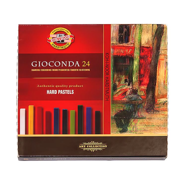 Пастель масляная для художников Gioconda, твердая, набор 24 цв., KOH-I-NOOR