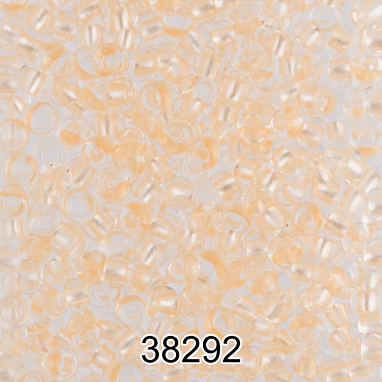 Бисер Чехия круглый 5 10/0, 2,3 мм, 500 г, цвет: 38292 светло-оранжевый