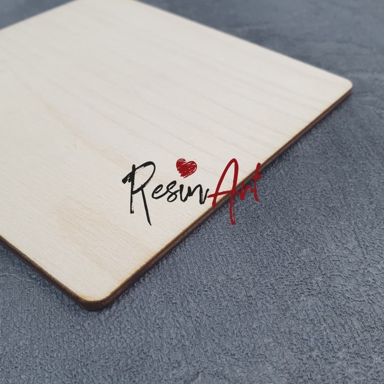 Заготовка для подстаканника №10 - квадрат (фанера) 11x11 см, 1 шт., ResinArt — картинка 2