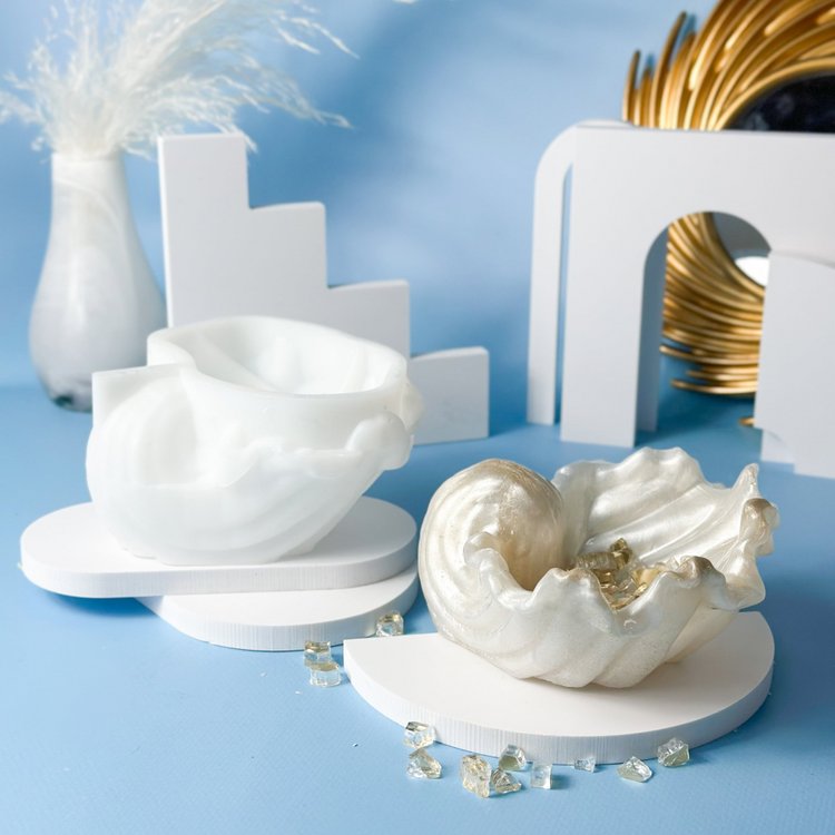 Силиконовый молд - Ракушка №1, 13x6,7см, 1 шт. — картинка 3