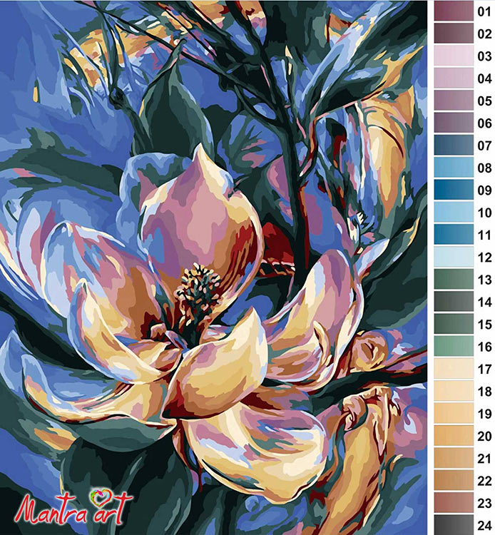 Картина по номерам «Магнолия» — картинка 2