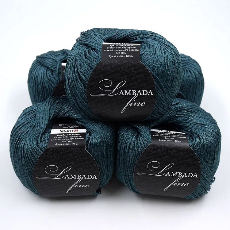 Пряжа SEAM LAMBADA fine (28), тайга, 5 шт. по 50 г — картинка 4