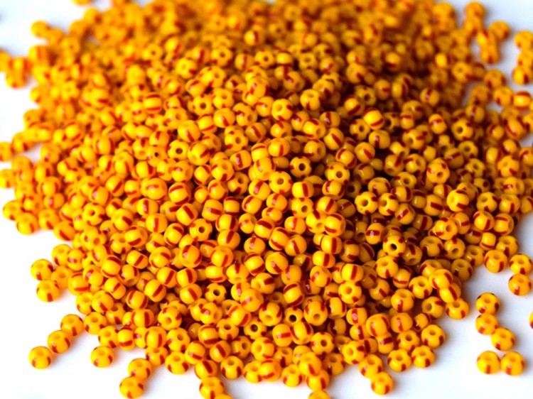 Бисер Preciosa Чехия 311-19001, 10/0, 50 г, цвет: 83970 полосатый — картинка 2