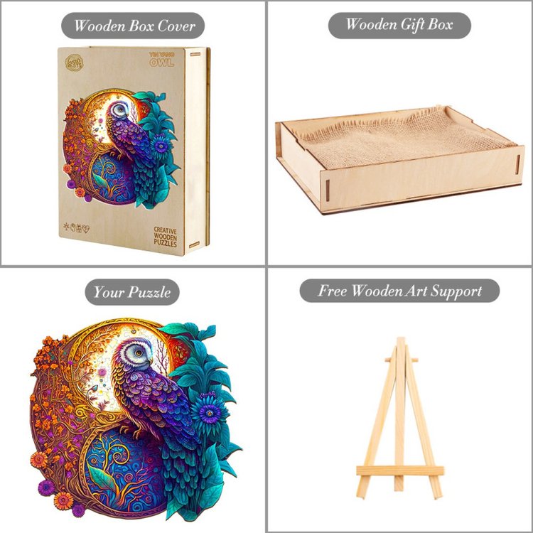 Деревянные пазлы «Сказочная Сова L», Woodbests — картинка 4