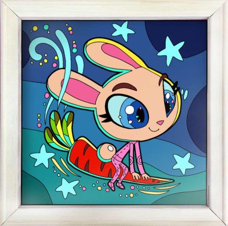 Картина по номерам «Кролик-космонавт» — картинка 5