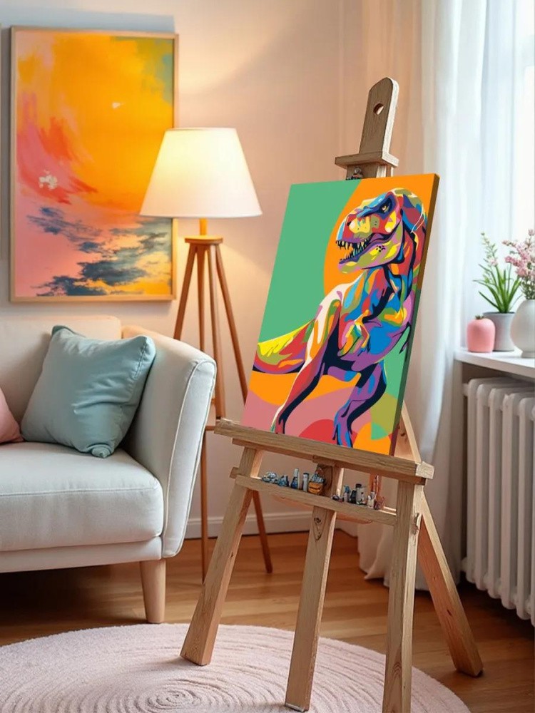 Картина по номерам «Динозавр» — картинка 9