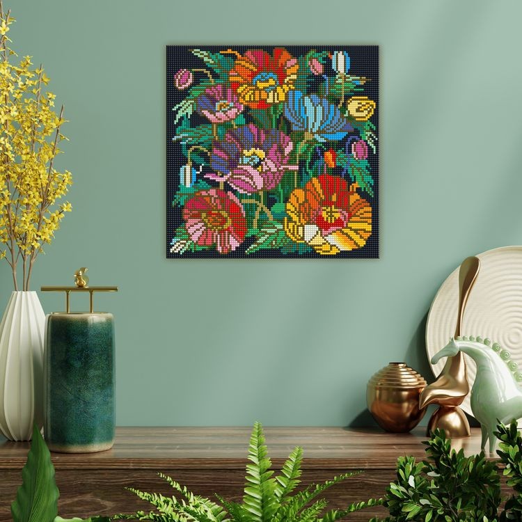 Алмазная вышивка «Цветочная фантазия» — картинка 5