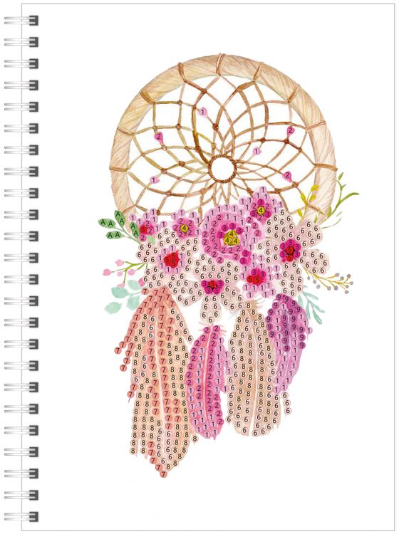 Алмазная мозаика - тетрадь «Ловец снов» — картинка 2