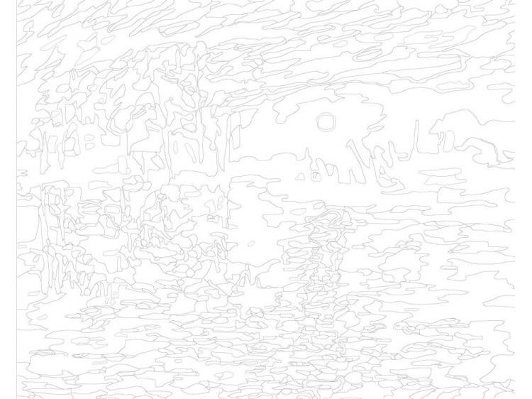 Картина по номерам «Багровый закат» — картинка 3