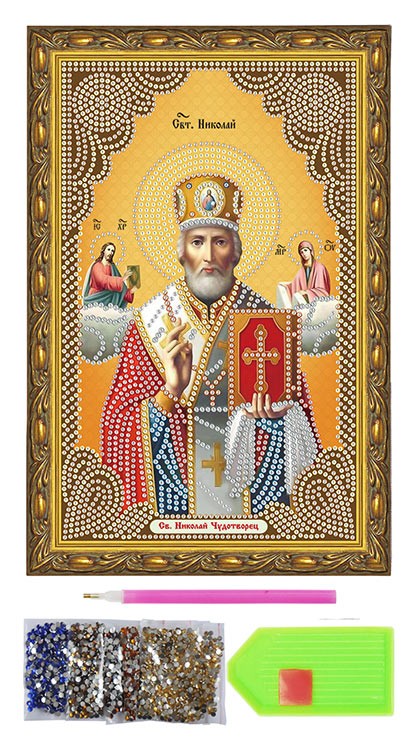 Алмазная вышивка «Святой Николай Чудотворец» — картинка 3