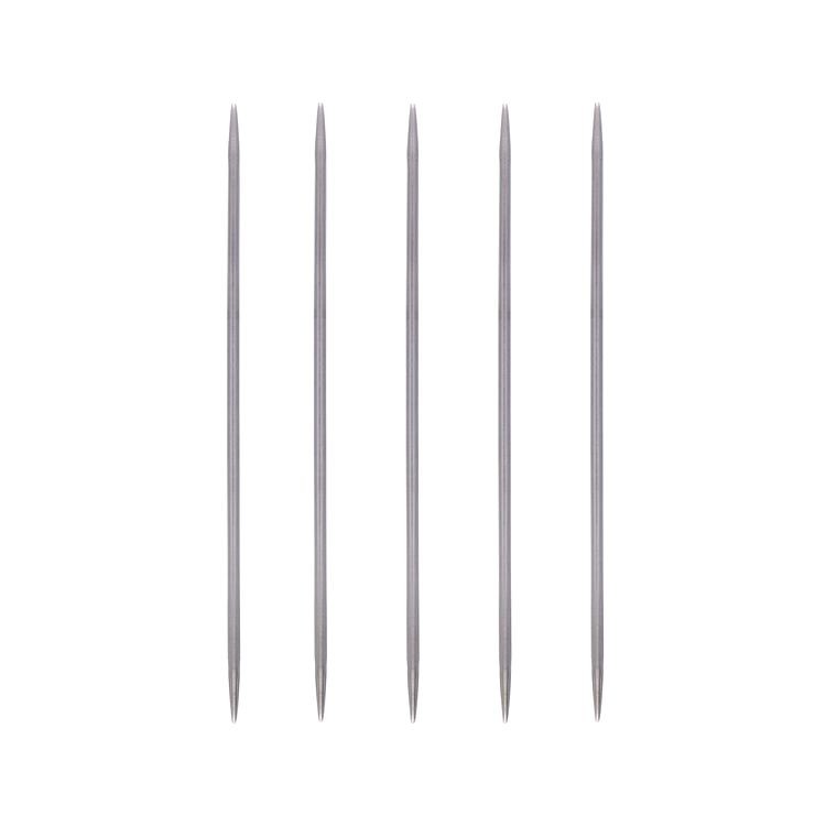Спицы чулочные под никель, 5-ти компл., 10 см, сталь, 2 мм, Gamma — картинка 2
